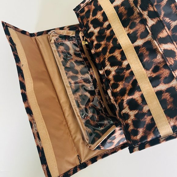 BETTER BEAUTY Women's Leopard Roll UpTravel Case NWOT - Picture 8 of 10